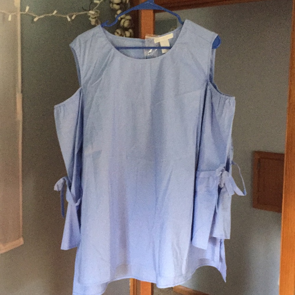 Cute cold shoulder top